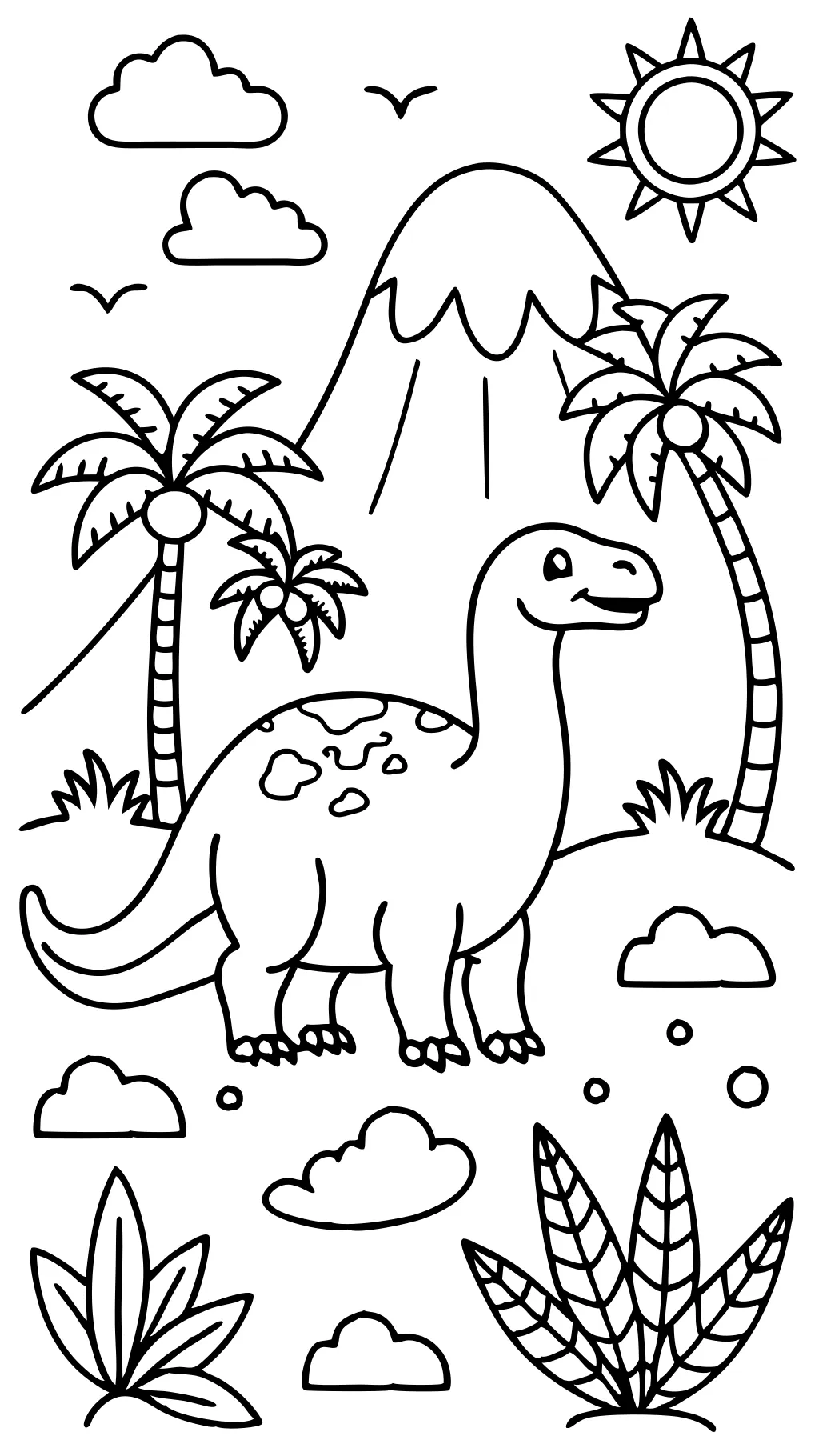 Páginas para colorear de dinosaurios imprimibles gratis